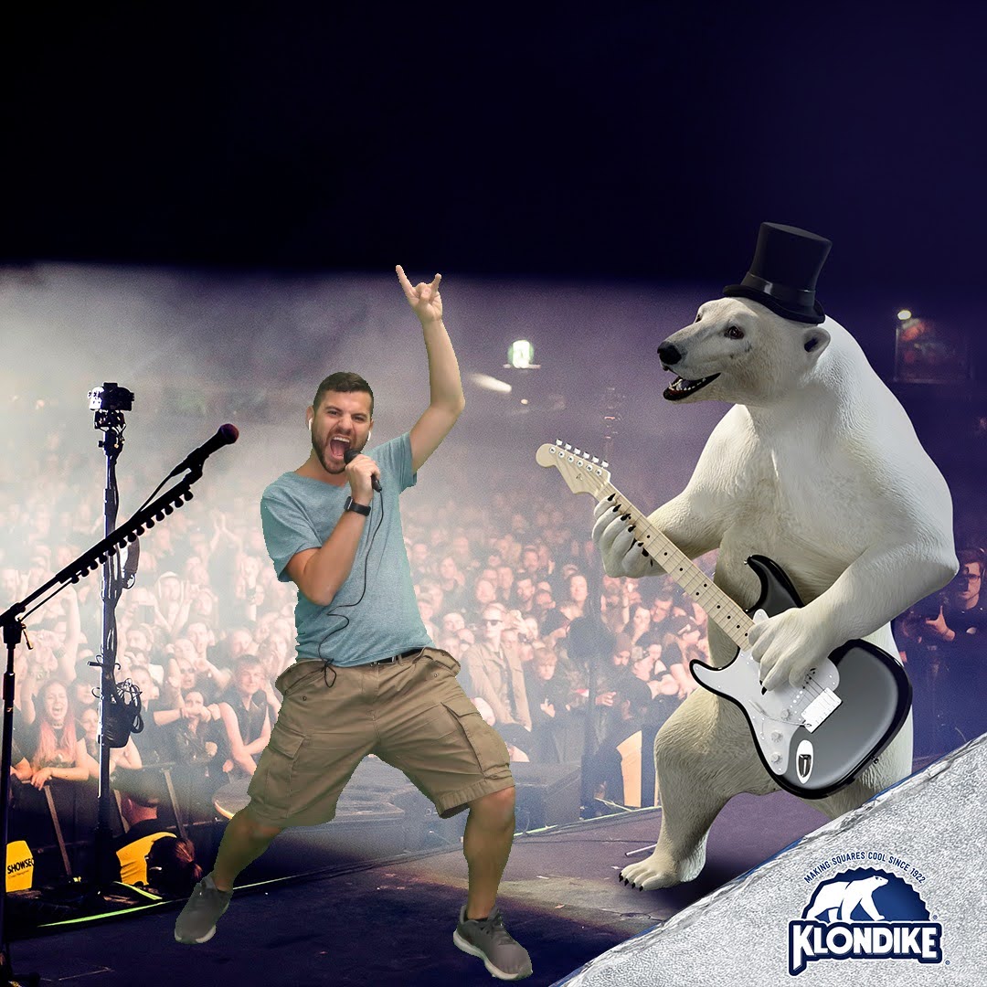Klondike branded photo experience booth at consumer event