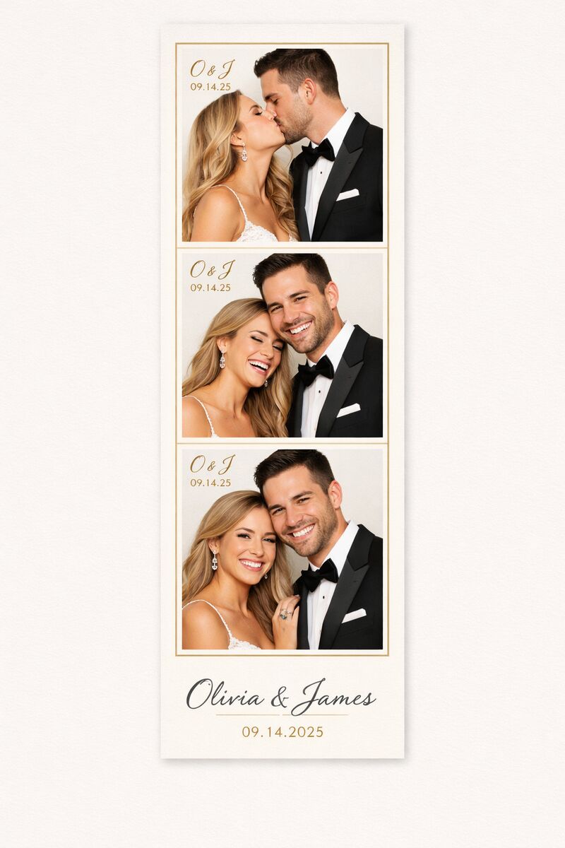 Minimal photo strip example